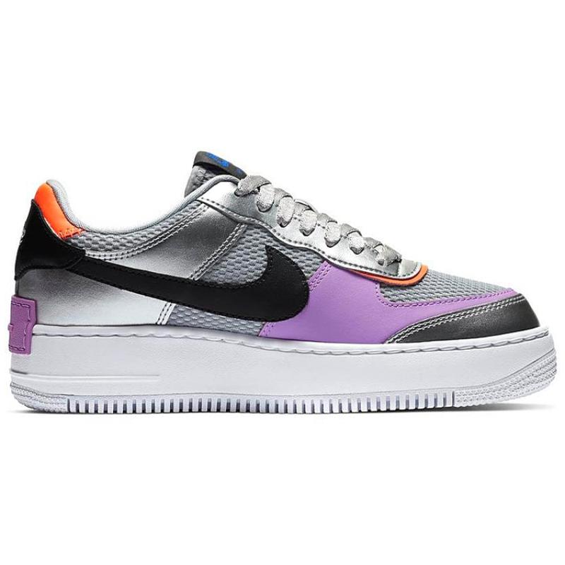 Nike Air Force 1 Low Shadow Metallic Silver Dames Sneakers CW6030-001