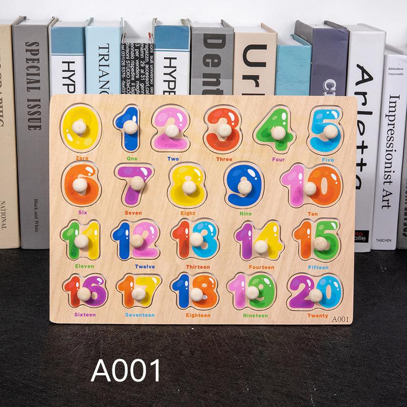 Montessori Holzpuzzles Handgreifbretter Spielzeug Tangram Puzzle Kleinkind Lernspielzeug Cartoon Fahrzeuge Tiere Früchte 3D Puzzles
