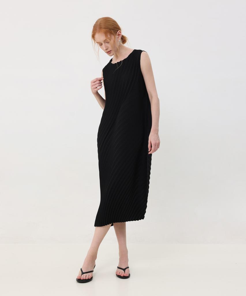 Pleats Mood Twison Pleats Sleeveless Dress