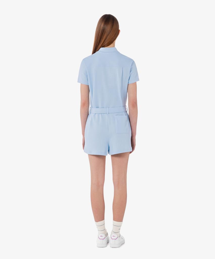 Lacoste Women'S Mini Pique Short Sleeve Jumpsuit Ef1823-56G Hba