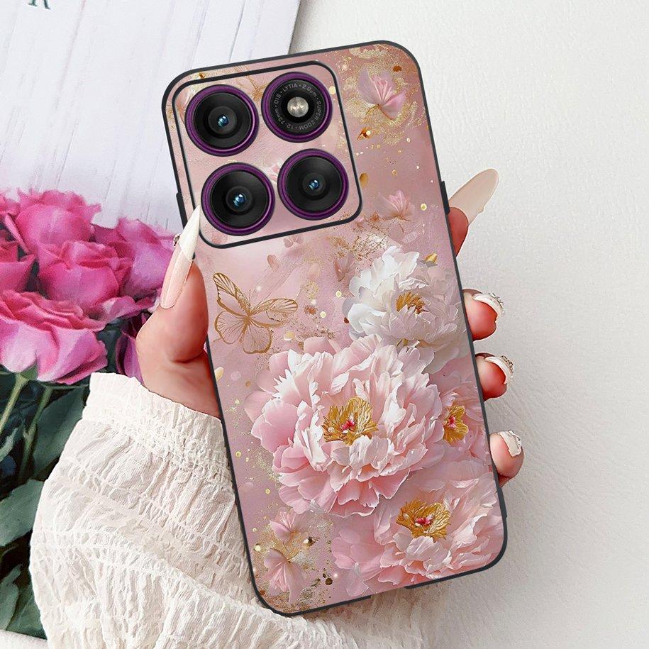 For Motorola Moto Edge 60 Pro 2025 Case Fashion Flower Bowknot Soft Silicone Back Cover For Moto Edge 60 Fusion Edge60 60s Coque
