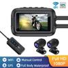 Celotělový vodotěsný motocykl DVR Dash Cam WiFi GPS Dual 1080P Přední pohled zezadu Motocyklová kamera Moto Recorder Box