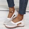 Fashion 2025 New Women Wedges Sandals Hollow Out Vintage Woman Shoes Slip On Casual Sewing Ladies Sandal Female Summer Zapatos Muje