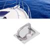 Mirror Finish Marine Hardware Square Shape Flush Lift Handle Stainless Steel Pull Ring  Marine Use