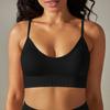 Seamless Peach Back Five-piece Set Solid Color High Waist Tight Jacquard Back Bra Vest Yoga Pants Set