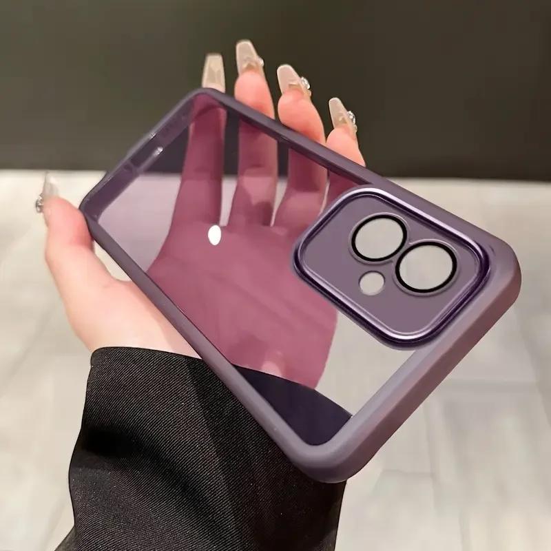 Transparent Phone Soft Case For Motorola Moto G35 5G G14 G24 G04 E14 G34 G32 G54 G85 G84 G75 G15 G05 Camera Lens Protector Cover