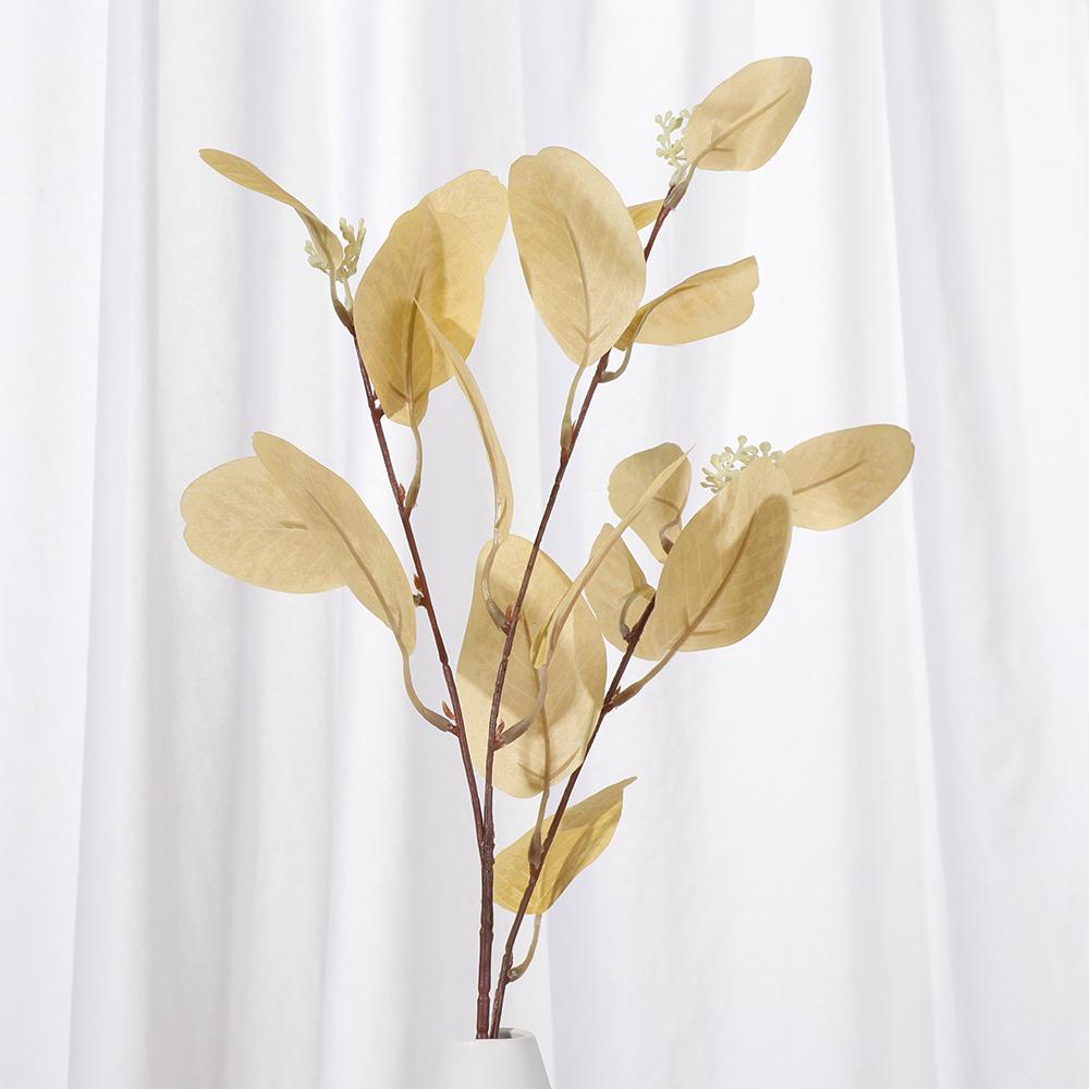 Gift Home Decor Photography Prop Leaves With Fruits Bridal Bouquet Simulation Plants Branches Artificial Eucalyptus Stems