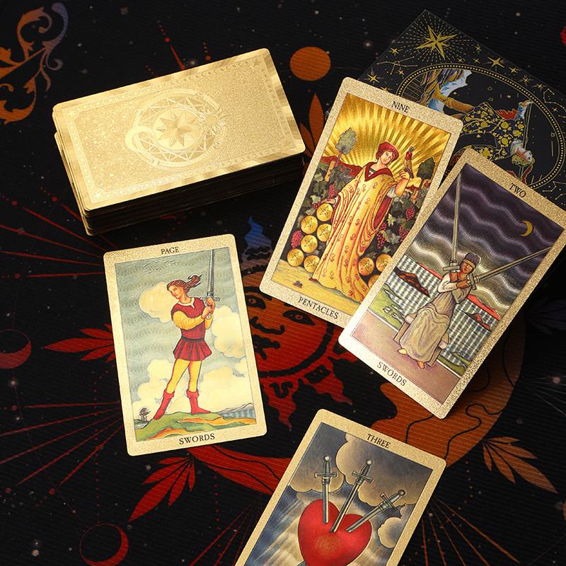 Tarotkarten Geschenkset Wasserdicht Plastik Für Familienspiele Und Emotionale Entwicklung