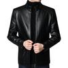 Leather Jacket Men's Spring And Fall Leather Jacket Motorcycle Slim-type PU Leather Stand-up Collar Jacket Men's