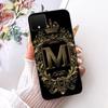 For Google Pixel XL4 Case Silicone Luxury Crown A-Z Letters 2D Flat Pattern Soft Casing For Google Pixel 4 XL G020 G020P Cover