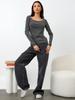 Women's Striped Long-sleeved T-shirt Y2k One-shoulder Tops Casual Slim Fit Hot Girl Vintage Style Fashion Clothes