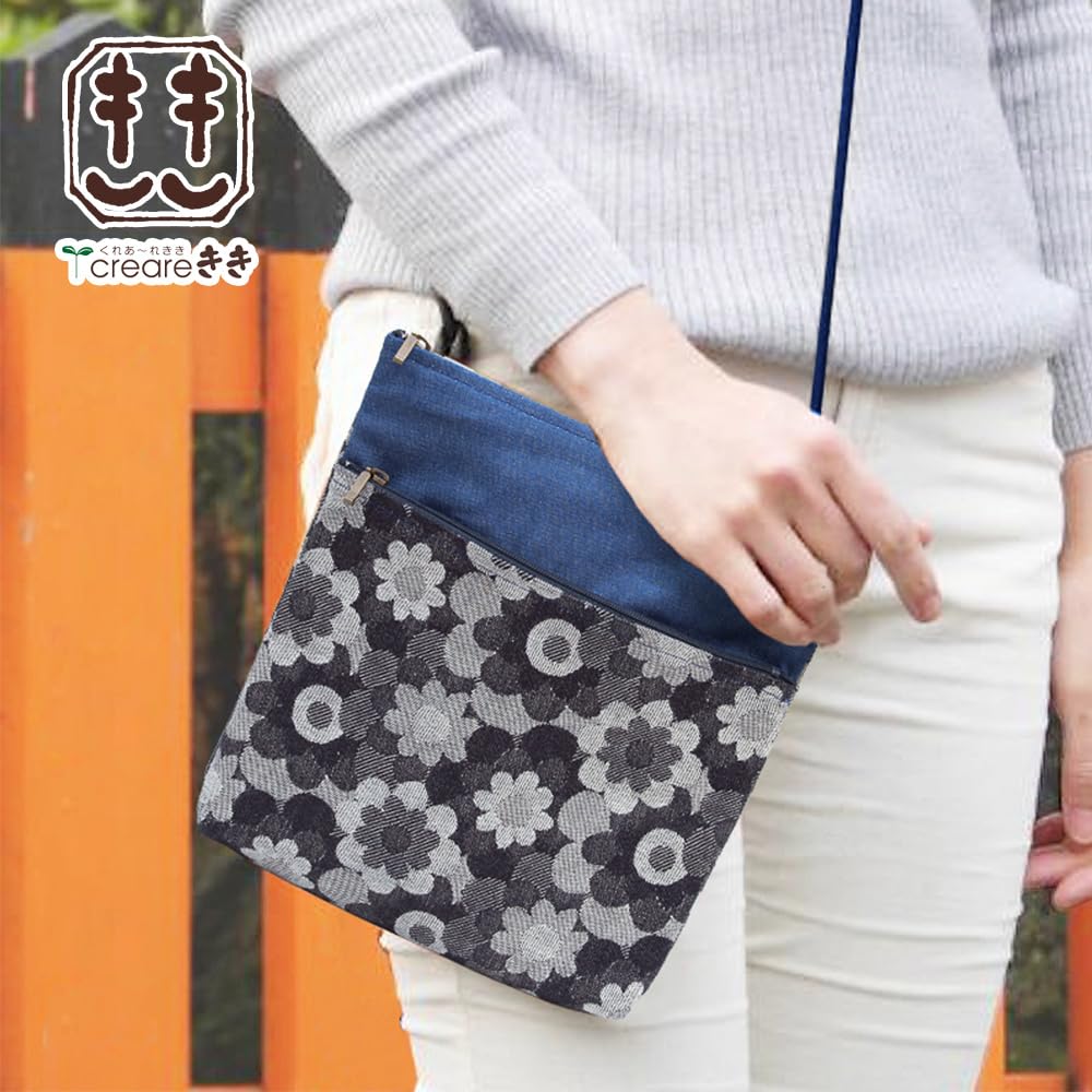 Made In Okayama Lightweight Mini 2 [creare KIKI] Women's Pochette, Crossbody, Small, Lightweight, Japan, Denim, Shoulder, Zippers, Mother's Day, Mom,