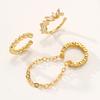 3Pcs Ear Cuffs for Women, Thin Chain Hanging Ear Bone Clips, Non-Pierced Ear Cuffs with Cubic Zirconia for Commuting Dating Party Travel Jewelry