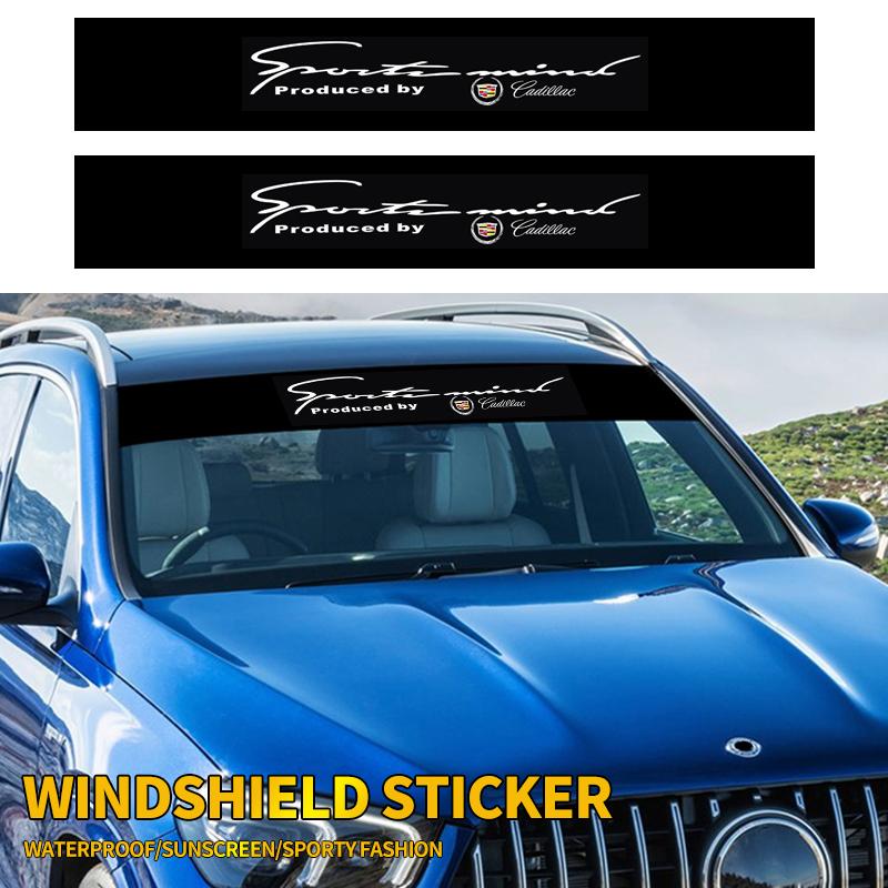 1pcs Car Front and Rear Windshield Reflective Stickers Car Styling For Cadillac Escalade CTS ATS SRX STS XT5 XT4 XT6 XTS CT4 Zf1