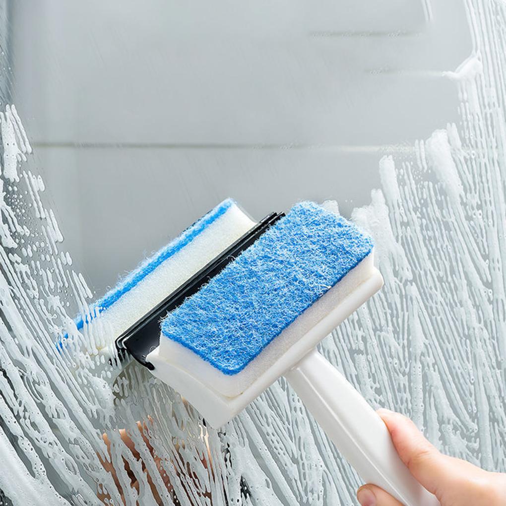 Window Glass Wiper Double-Sided Wipers Cleaning Soften Dirt Brush Squeegee Long-Lasting Easily Care Ceramic Tile