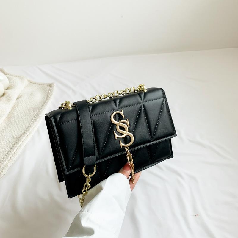 Casual Retro New Bag Women's Summer Chain Simple Shoulder Bag Niche Trend Messenger Bag Small Square Bag
