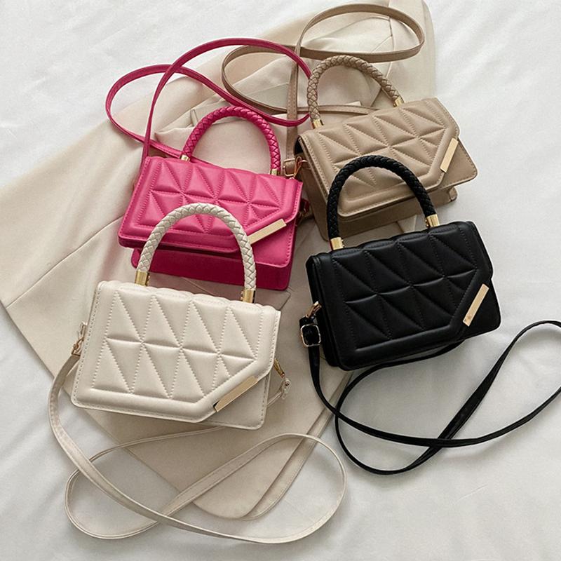 New Fashion Shoulder Bag Plaid PU Leather Ladies Handbags Designer Crossbody Bags For Women