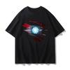Genuine Authorized Avengers Men's Summer Spider-Man Iron Man Hulk Bust Top Men's T-Shirt Short Sleeve Streetwear
