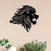 1pc Metal Lion Wall Decor Iron Art Statue 11.81 Inch for Indoor Outdoor Home Garden Living Room Bedroom Porch