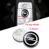 5pcs 50pcs 14mm 1.4cm Car Key Sticker Aluminum Emblem Decal For Astra J Insignia Astra G Corsa Zafira Mokka Vivaro Meriva
