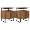 Nightstand 2 Pcs. Reclaimed Wood Engineered Wood