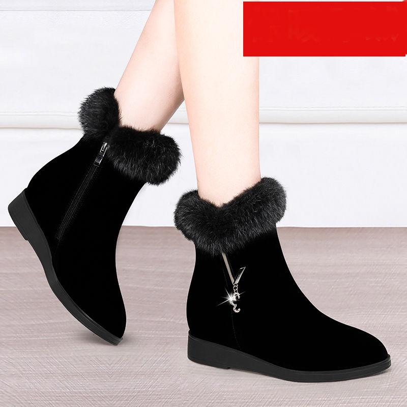 Winter Snow Boots Plus Velvet Thick Warm Shoes Women's Cotton Boots Non-slip Soft-soled Shoes High-top Boots