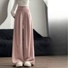 White Wide-leg Pants Women's Summer New High-waisted Loose Straight-leg Suit Pants