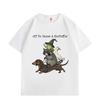 Off To Cause A Kerfuffle Funny Animal Graphic T Shirts High Quality Fashion Oversized T-shirts Men Women Casual Cotton T-shirt