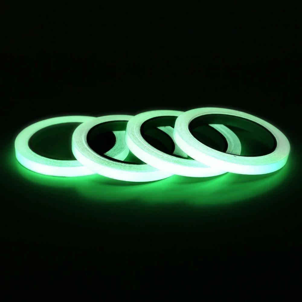 3M 2 buc. bandă luminoasă fluorescentă noapte autoadeziv care strălucește în întuneric autocolant siguranță securitate decorarea casei scări benzi de avertizare