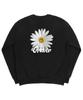 GRAVER [Unisex] Back Daisy Flower Smile Sweatshirt_Black