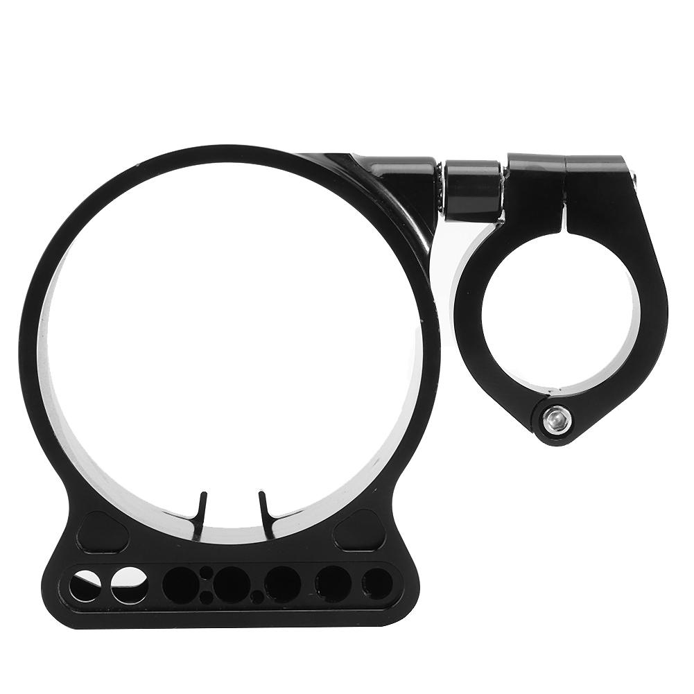 Motorcycle Meter Bracket, Black Aluminum Side Mount Meter Relocation Bracket Motorcycle Modified Accessory