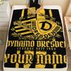 1 Stück Benutzerdefinierter Name SG Dynamo Dresden Gemustert Flanelldecke Geeignet für Alle Jahreszeiten für Heimdekoration Wärme und Komfort Geschenke Feiertagsgeschenk_xia