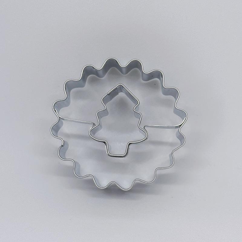 Conjunto de 4 Cortadores de Biscoito de Aço Inoxidável Conjunto de 4 Cortadores de Biscoito de Aço Inoxidável - Moldes de Biscoito Versáteis para Natal, Páscoa, Hanukkah, Ação de Graças