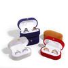 1PC Boîte de Rangement pour Bagues Boîte à Bijoux Boîtes Cadeaux Double Cérémonie Velours Bijou Nouveau Boîte à Bagues Organisateur Présentoir à Bijoux