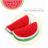 Süße Obst-Federmäppchen Cartoon Plüsch Wassermelonen-Bleistifttaschen