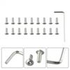 Silver Screws Steel 18 X Screws Mounting Replacement