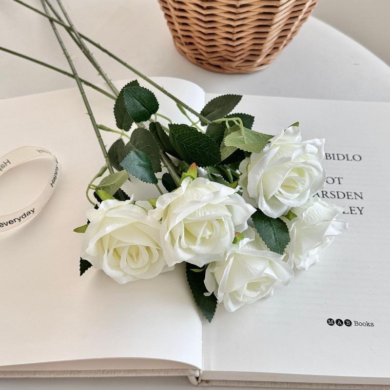 5 Pcs Artificial Roses Valentine's Day Home Wedding Decoration Flower Wall Artificial Flowers