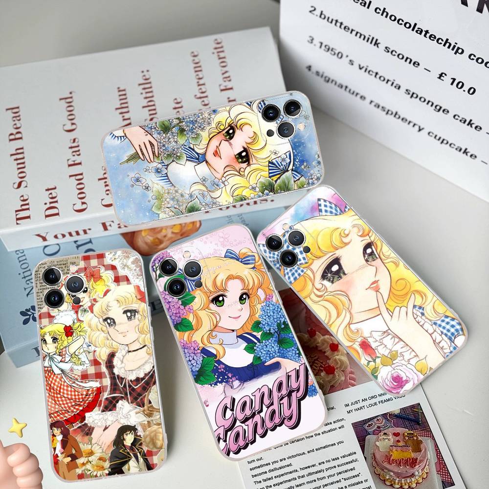 Classic Anime C-Candy C-Candy Transparent Phone Case For IPhone 16 15 14 13 12 11 Pro Max Plus Soft Cover