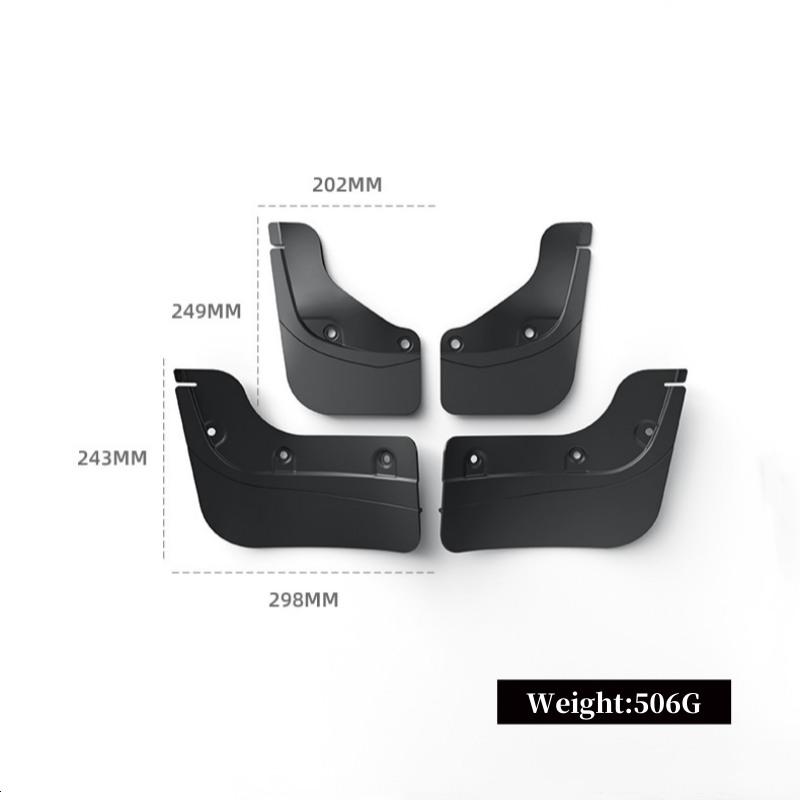 Per Tesla Model Y 2025 Juniper Parafanghi Ruote Anteriori Posteriori Auto Parafango Anti-Neve Anti-Sabbia TPE Accessori Modifica Auto