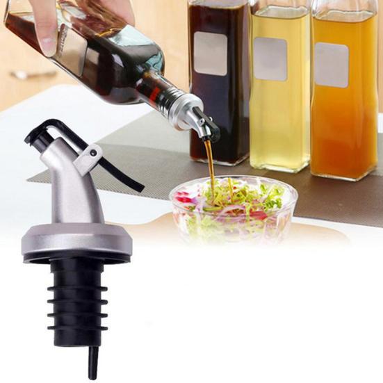3Pcs Oil Vinegar Bottle Stopper Spout Leakproof Nozzle Dispenser Wine Pourer