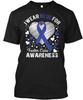 Foster Care Awareness S - I Wear Blue For T-Shirt Made In the USA Size To 5XL