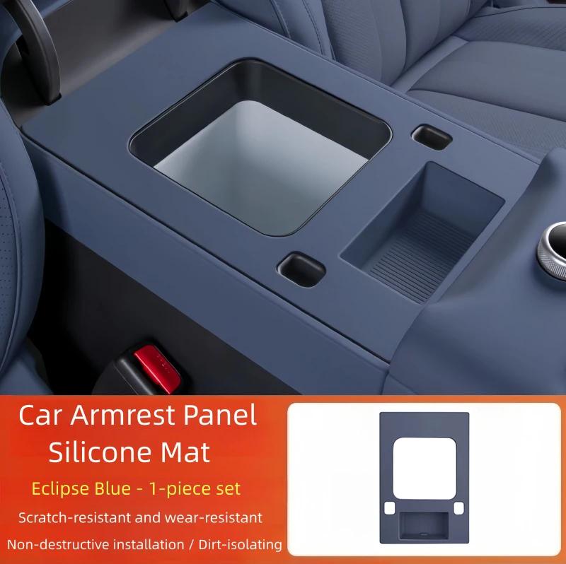 Auto-Armlehnenbox-Panel Silikonpolster Passend für BYD Leopard 7 Titanium 7 Modifiziertes Auto Mittelkonsole Armlehnenbox Kratzschutzpolster