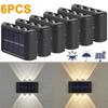 Lumini solare cu LED-uri în aer liber Apele de perete pentru decorarea grădinii impermeabile pentru decorarea curții pentru gard de curte