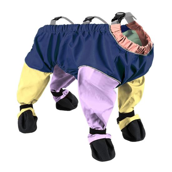 Hundskor Leggings Smutssäkra Hängselstövlar Vattentäta Hundbyxor Halkskydd Husdjur Tasskydd för Utomhuspromenader Löpning Vandring