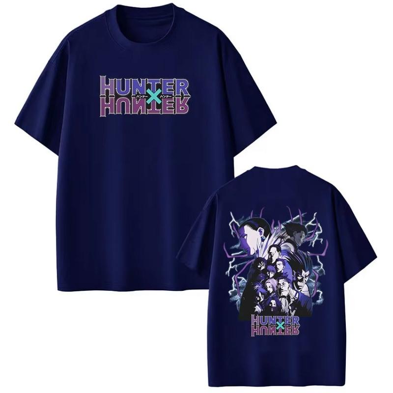 Anime Hunter X Hunter T Shirt Spider Phantom Troupe Member Manga Short Sleeve Tshirt Men Women Cotton Casual Loose Tshirts