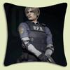 Pillow Covers Cartoon Leon Kennedy Sofa Decorative Home Double-Sided Printing Short Plush Cute Cushion Cover