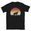 Retro Sunset Kitten Feline Pet Ukrainian Levkoy Cat Short-Sleeve Unisex T-Shirt