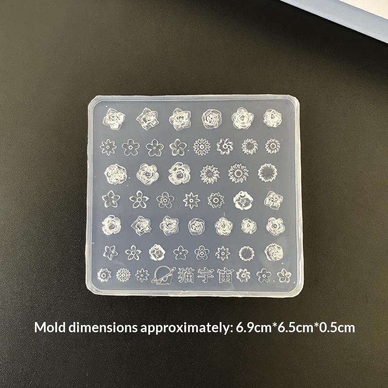 3D Silicone Nail Art Mold Easy Demold Durable Tool for Custom Cute Nail Charms Women DIY Manicure Beginners Home Use