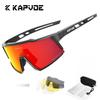 Kapvoe 4LENS Hiking Eyewear Cycling Glasses Bike Sunglasses UV400 Cycling Sunglasses for Man Bicycle Outdoor MTB Goggles