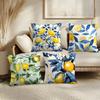 Lemon Tree Cushion Cover Soft Short Plush Pillow Cover Smooth Cozy Texture Aesthetic Cushion Case Home Decor